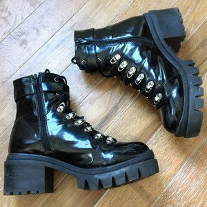 Jeffrey Campbell Czech platform combat boots